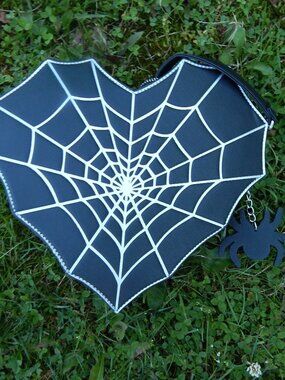 MAD ENGINE Spider Web Gothic Handbag Crossbody VERY COOL